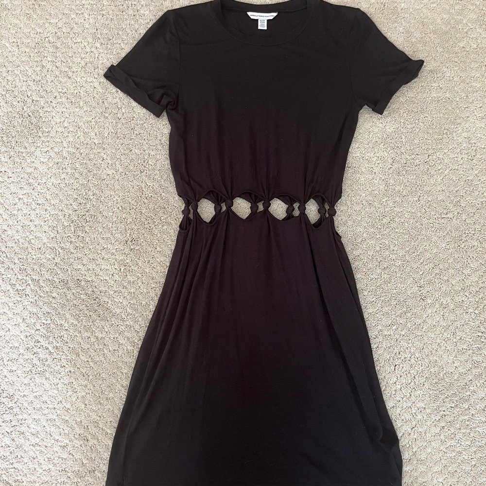 Cut Out Black Dress